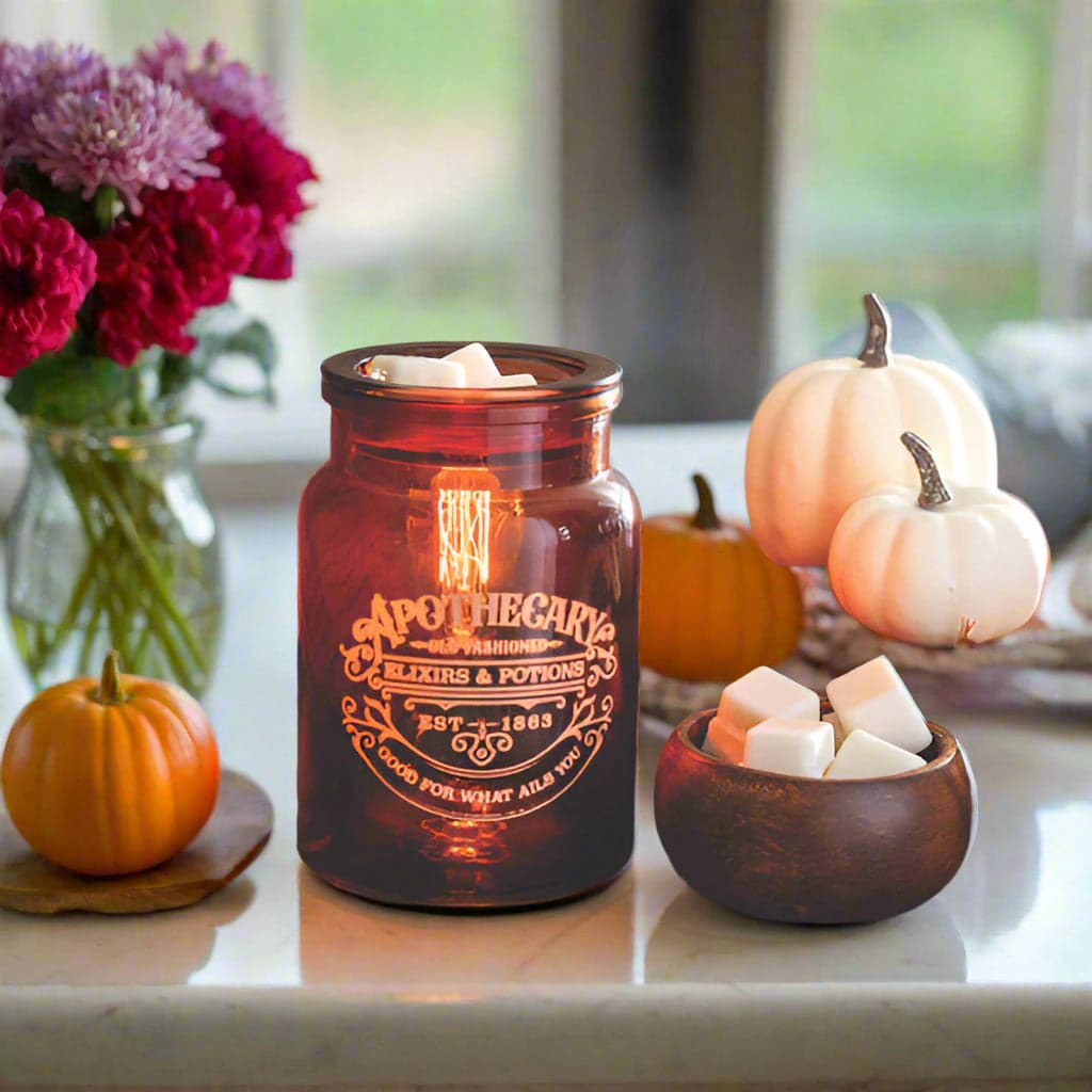 Apothecary Glass Illumination Wax Melt Warmer