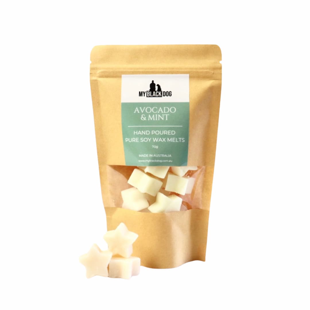 My Black Dog Avocado & Mint scented soy wax melts