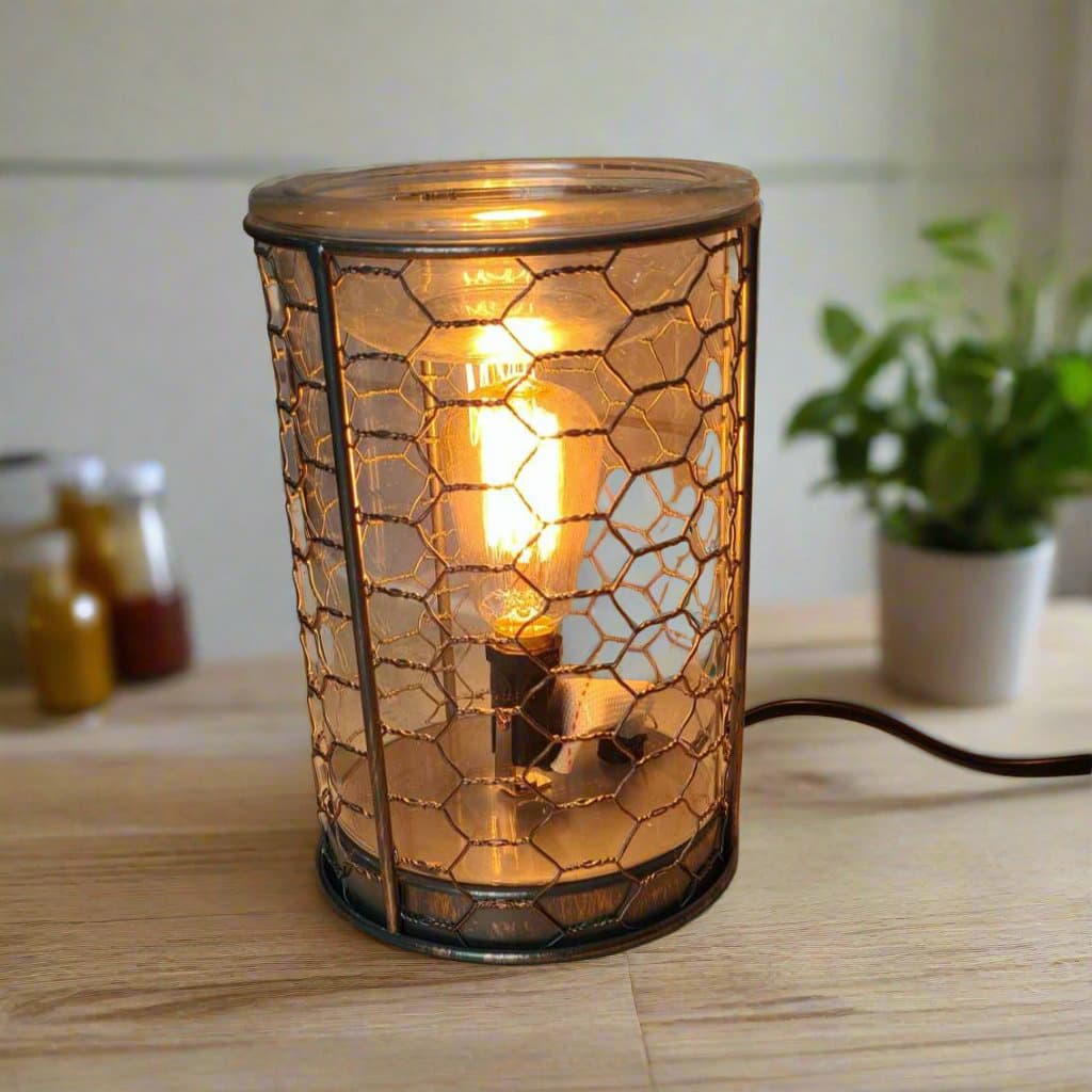 Chicken Wire Edison Bulb Illumination Melt Warmer