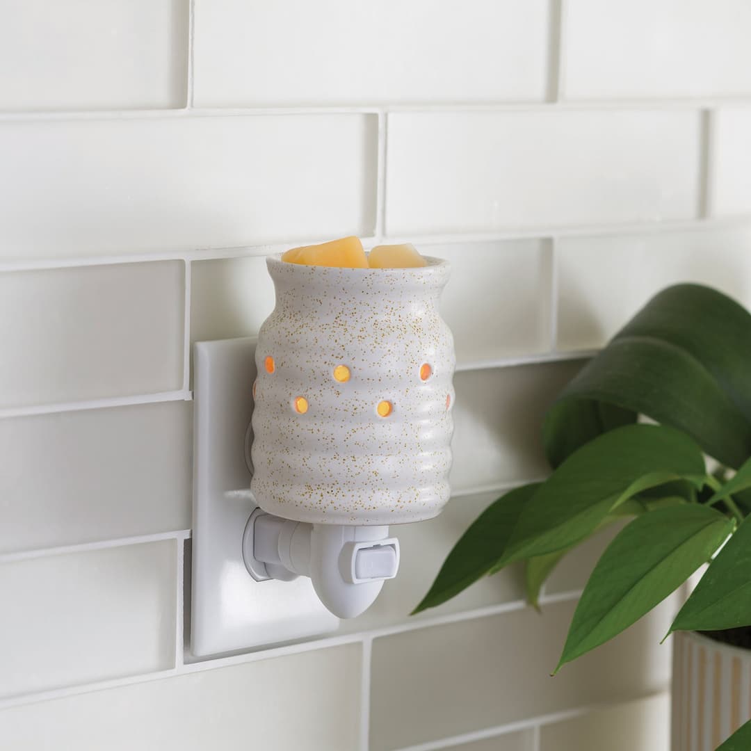 Farmhouse Pluggable Melt Warmer in wall socket