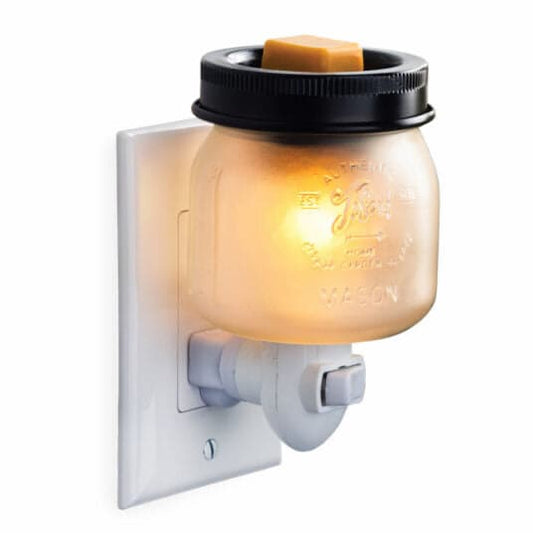 Glass Mason Jar Pluggable Wax  Melt Warmer